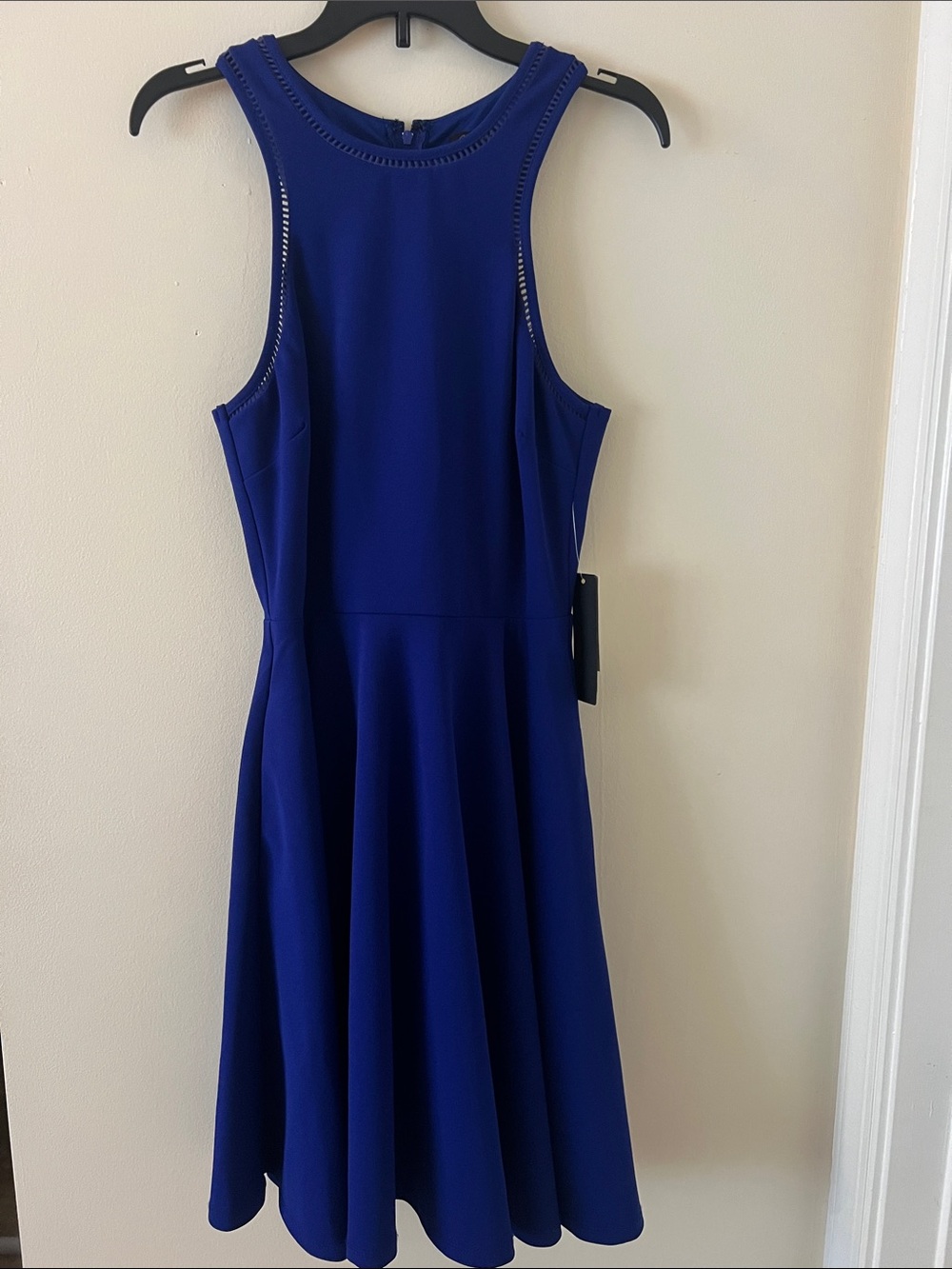 Jodi Kristopher Cobalt Blue Sleeveless Fit & Flare Dress